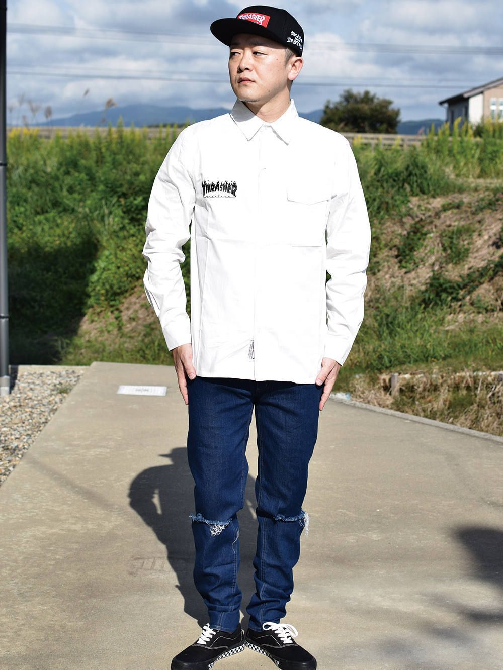 FLAME LOGO WORK-SHIRT