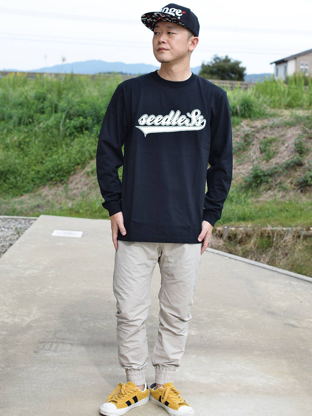 swing logo L/S tee