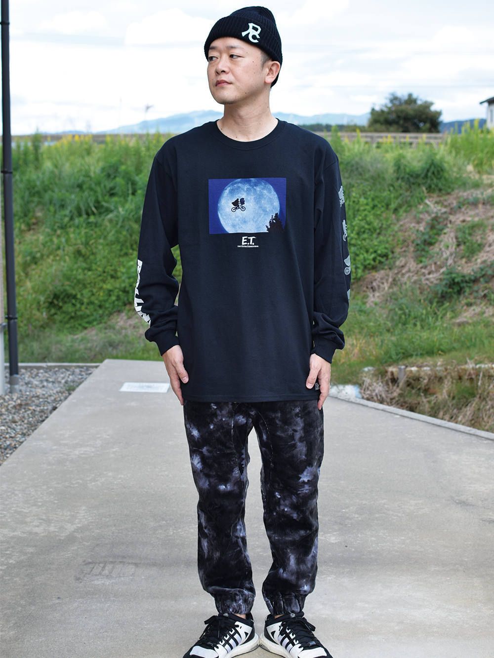 RCxE.T. MOON LIGHT LONG T-SHIRT