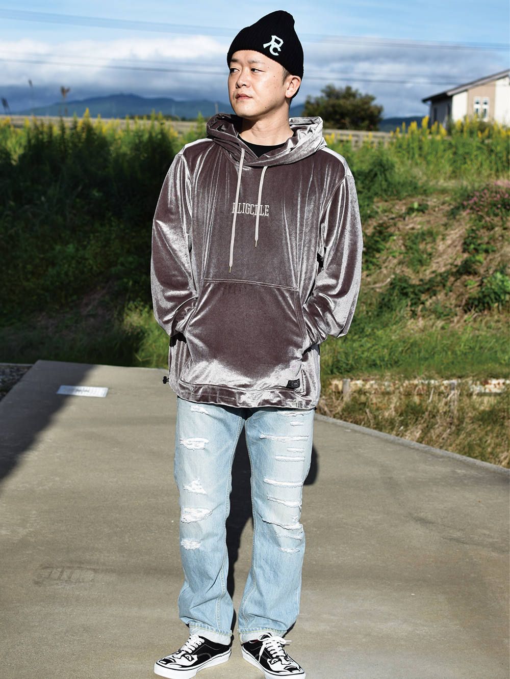 RC VELVETEEN-HOODIE