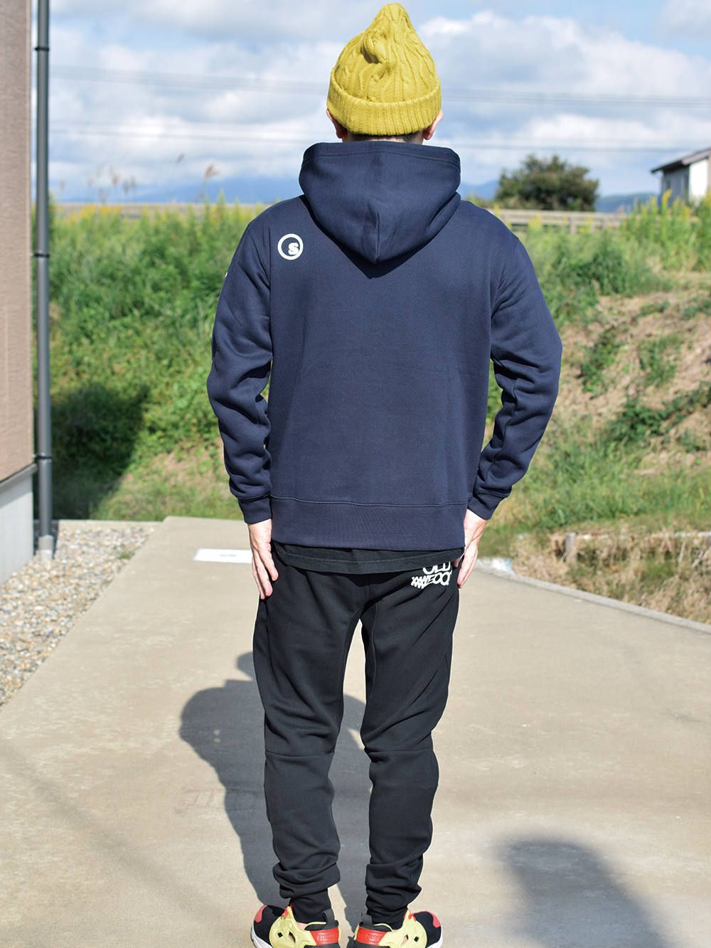 sd premium sleeve logo hoody