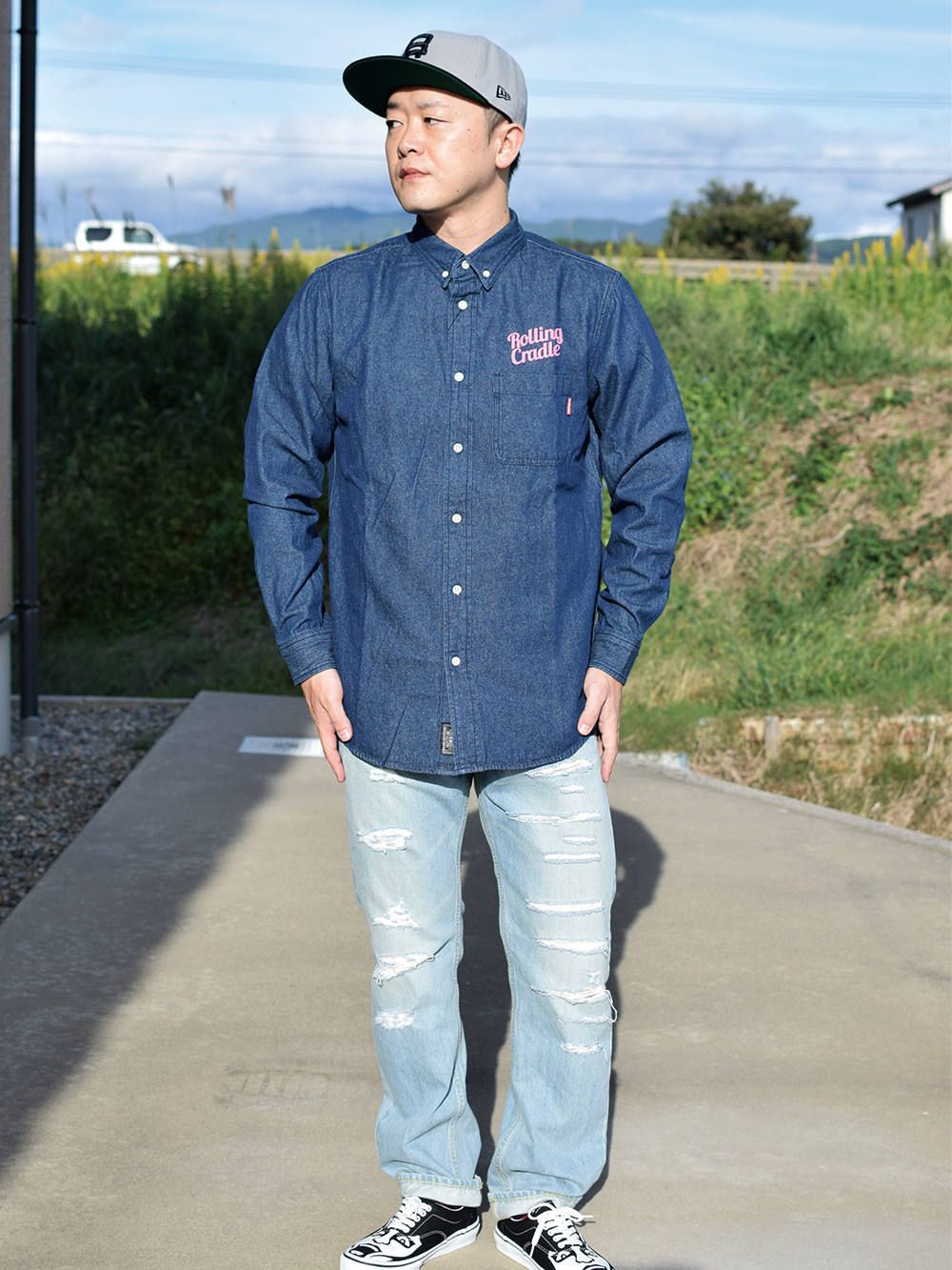 BIG SHOUT DENIM-SHIRT