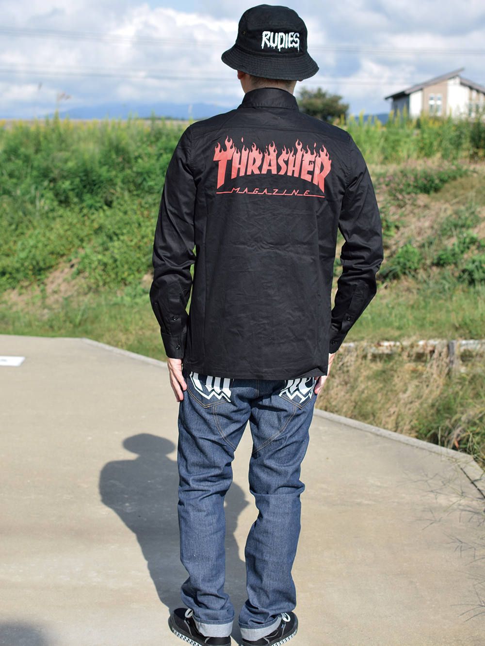 FLAME LOGO WORK-SHIRT