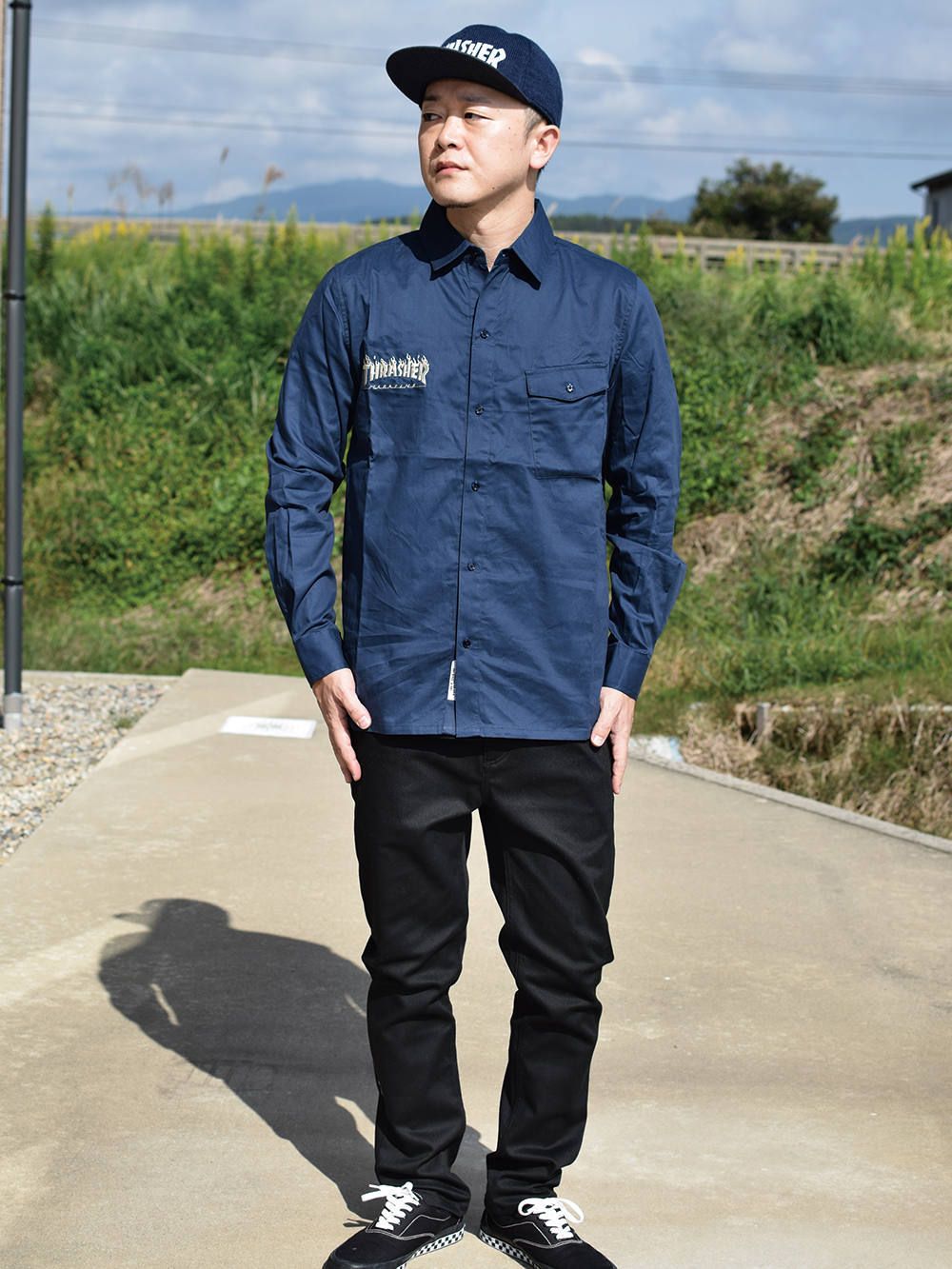 FLAME LOGO WORK-SHIRT