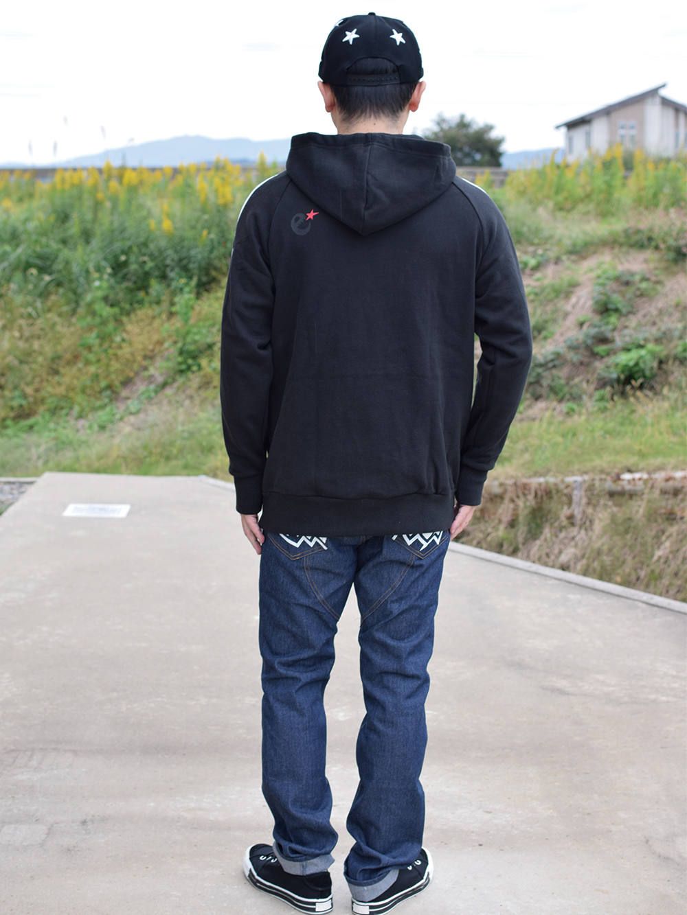 range stripe slv hoody
