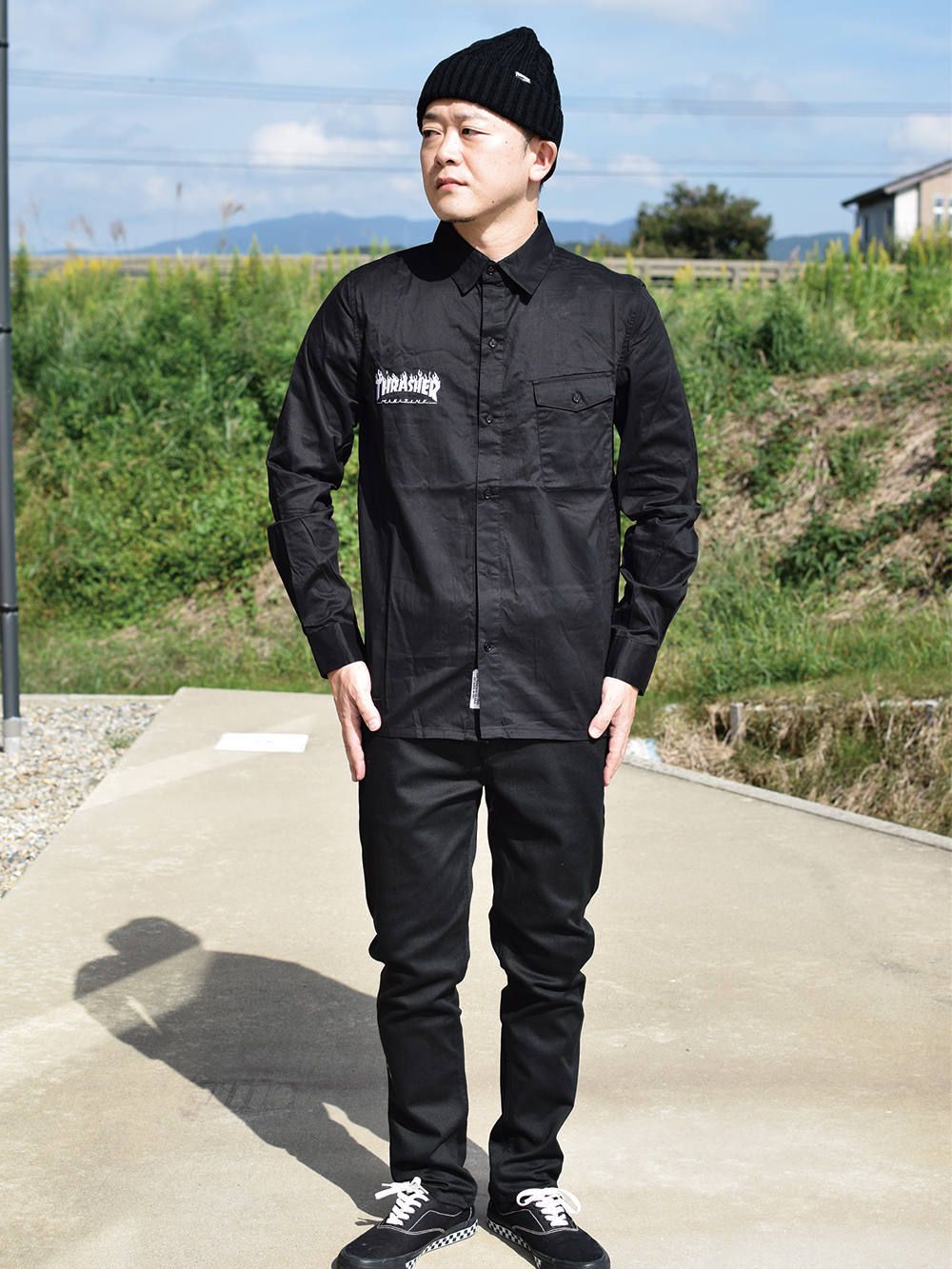 FLAME LOGO WORK-SHIRT
