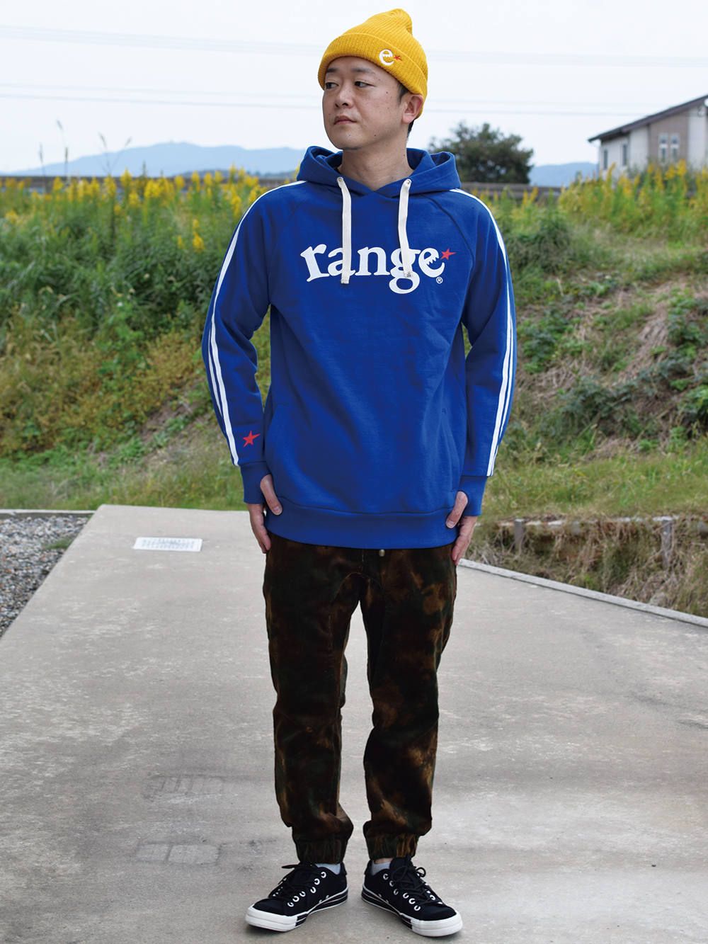 range stripe slv hoody