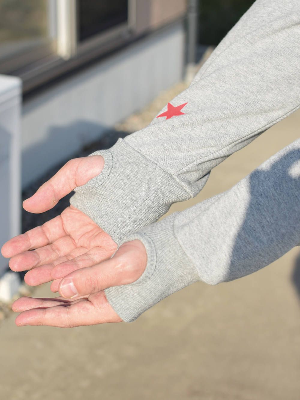 range color combination zip hoody