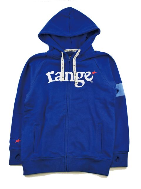 range color combination zip hoody