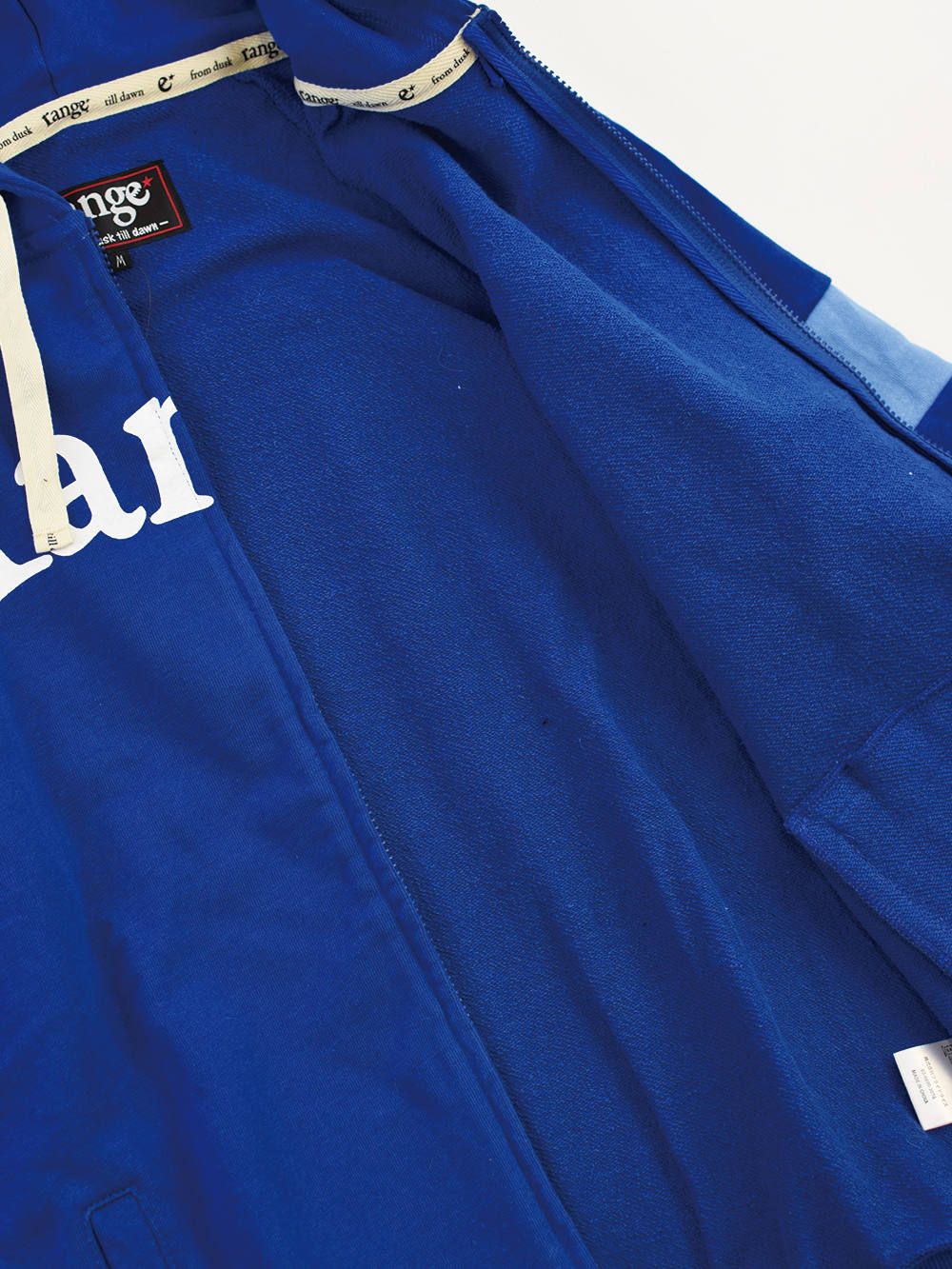 range color combination zip hoody