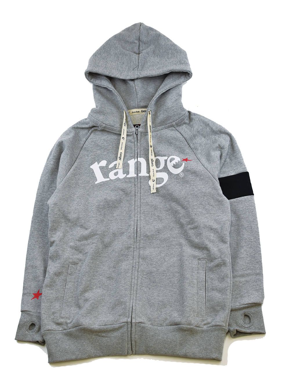 range color combination zip hoody