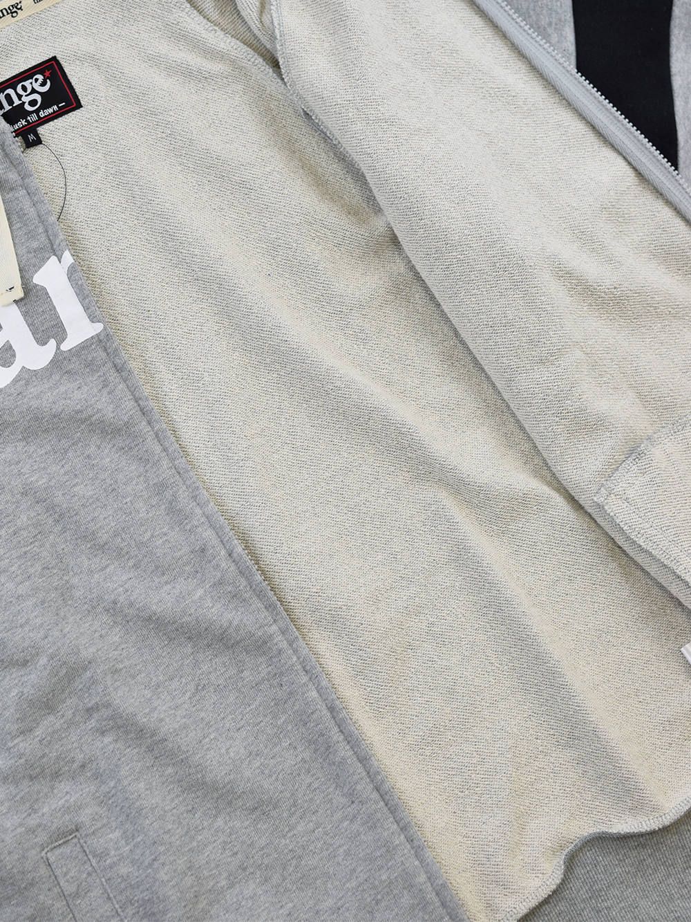 range color combination zip hoody