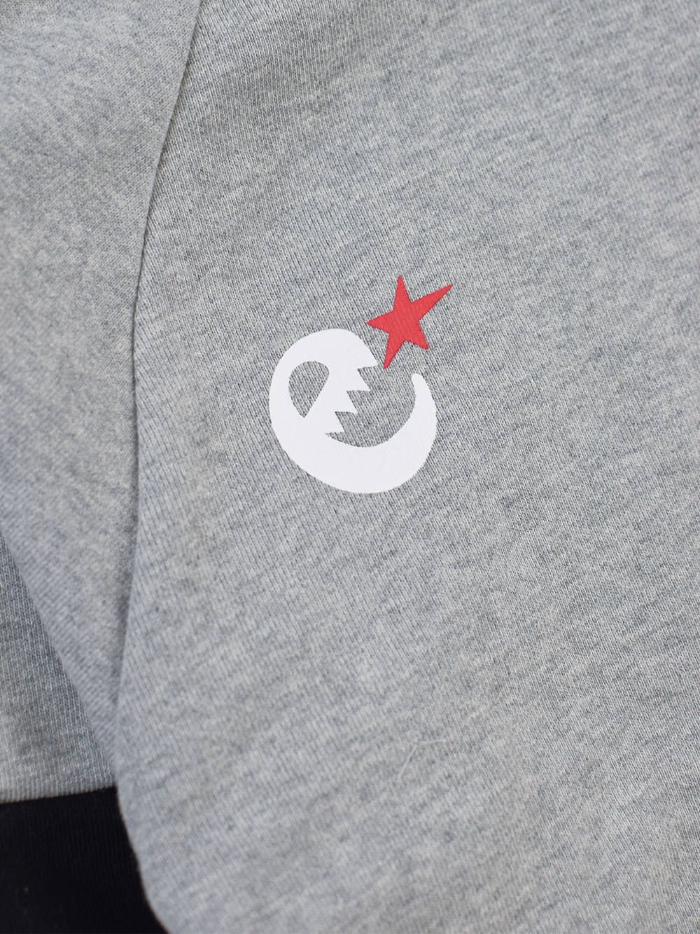 range color combination zip hoody