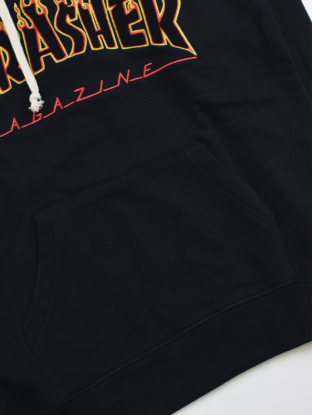 FLAME Chenille emb. HOODIE