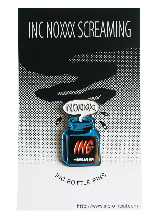 INC BOTTLE pin / plain bottle