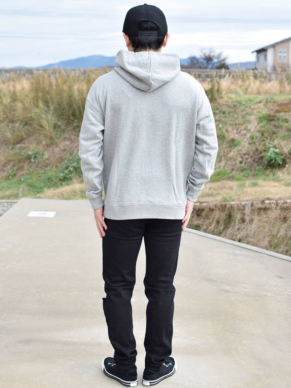 FLAME Chenille emb. HOODIE
