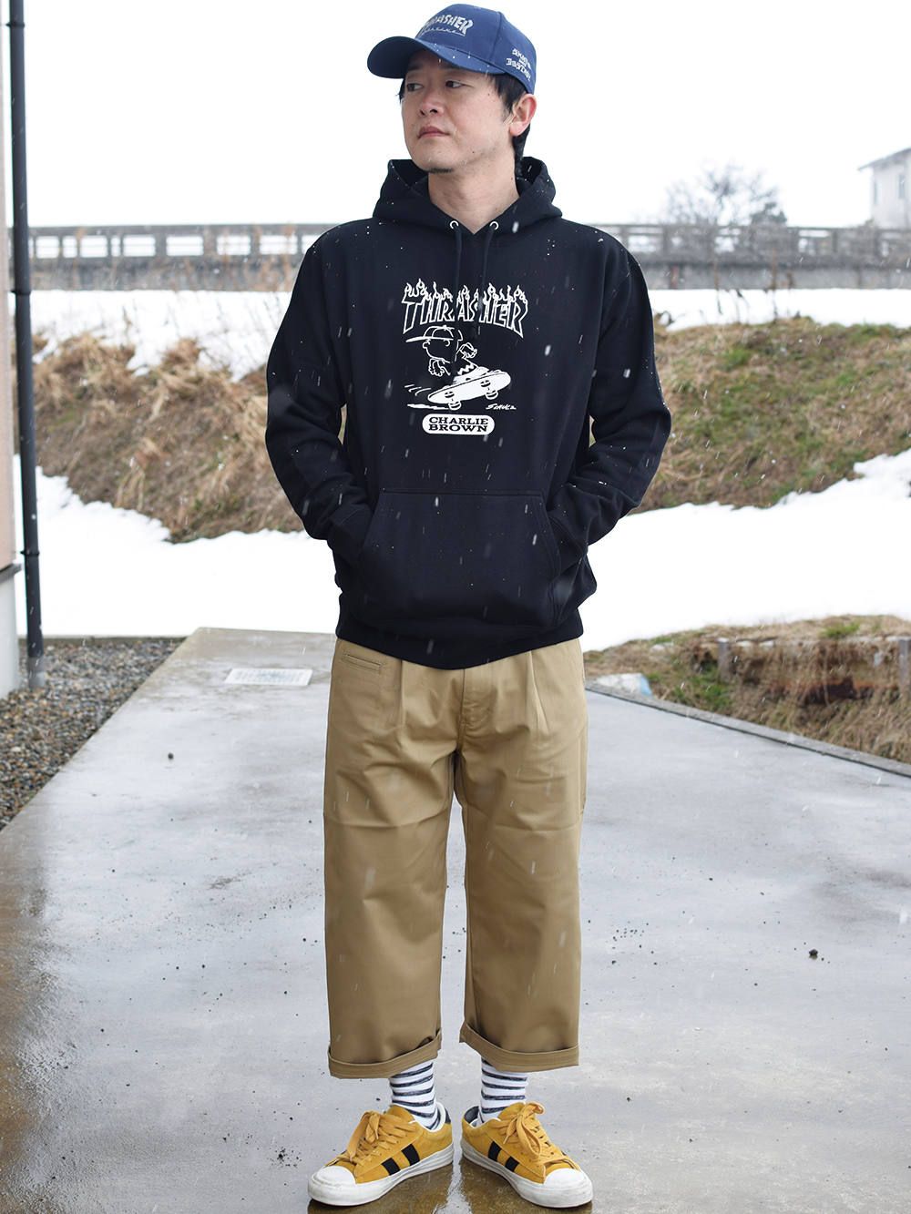 THRASHER×PEANUTS PULLOVER