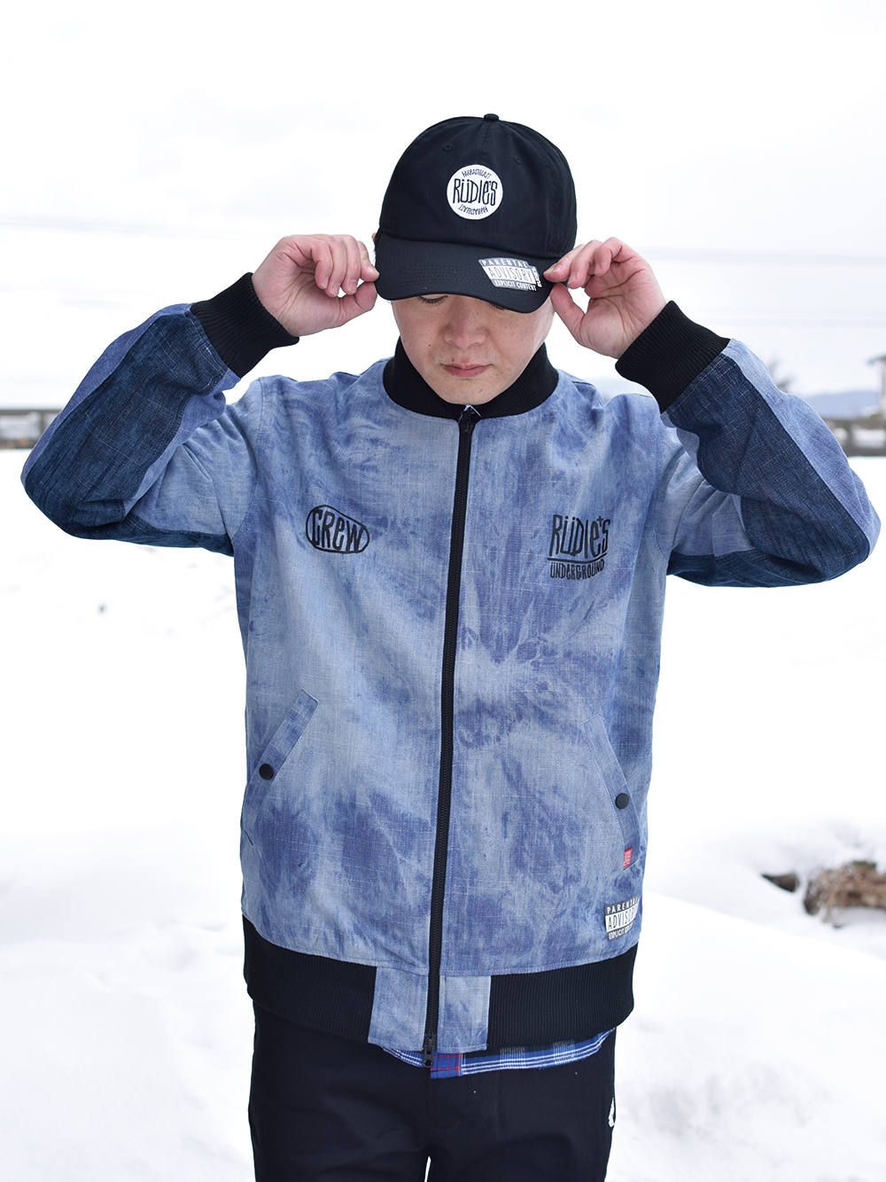 DRAWING DENIM-BLOUSON