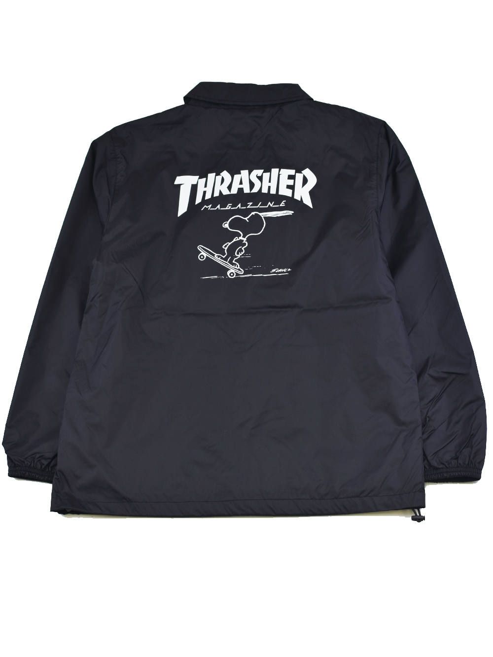 THRASHER MAG LOGO COACH JACKET ブラック L ロゴ