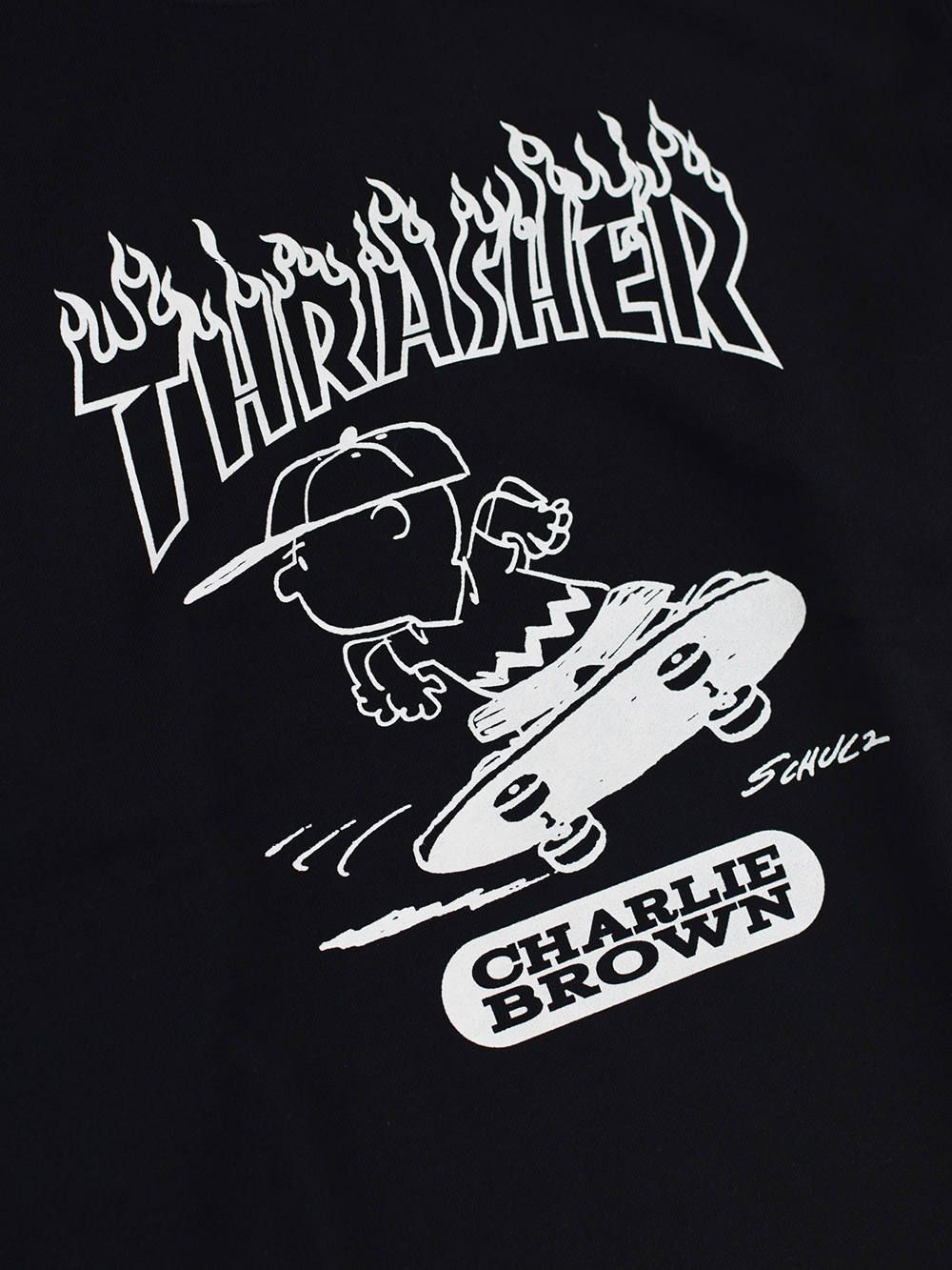 THRASHER×PEANUTS CREW SWEAT