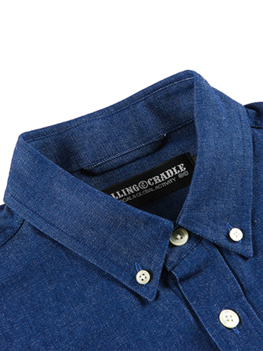 DENIM CHECK COMBI-SHIRT