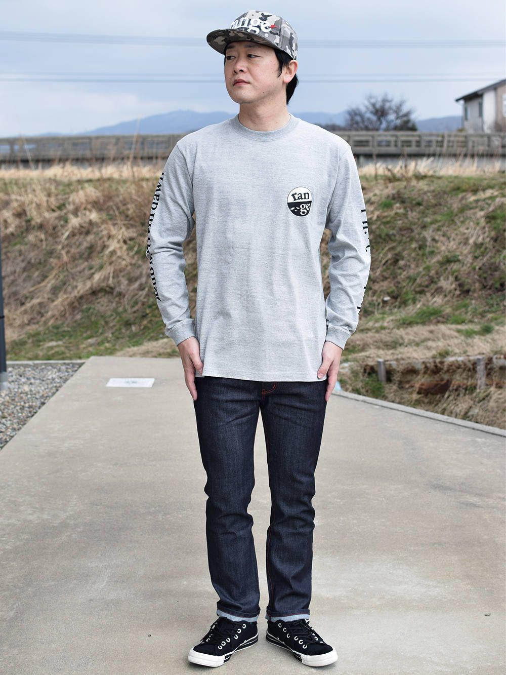 rg sleeve message L/S tee