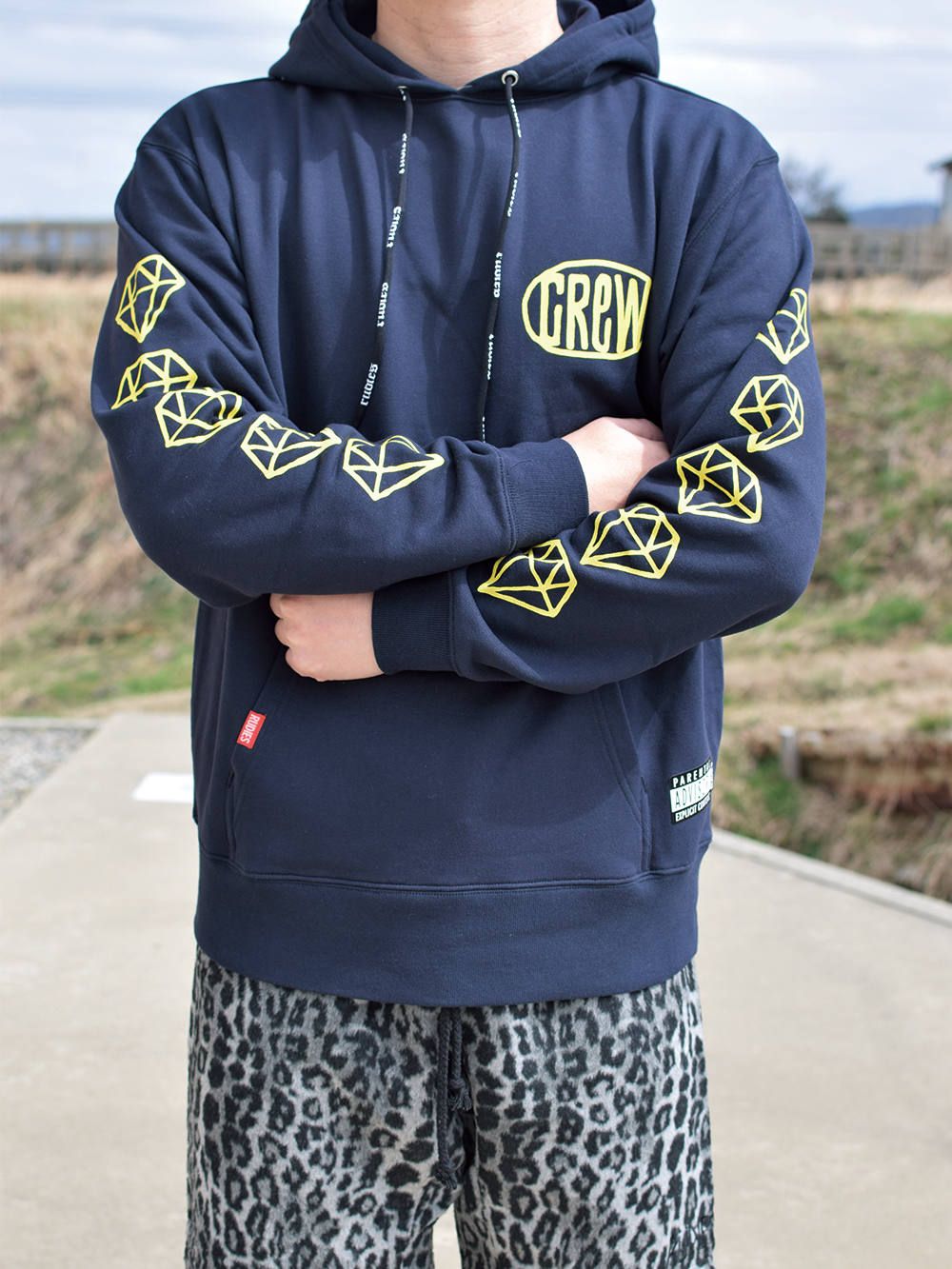 DRAWING NINEONE HOOD-SWEAT