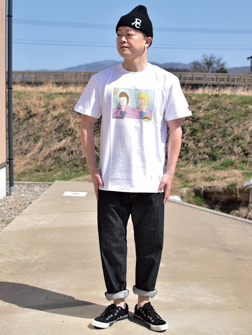 RC×B&B Tee "HELLO xxxx"