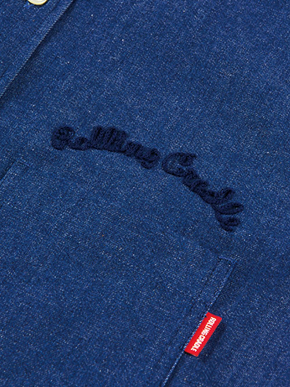 DENIM CHECK COMBI-SHIRT