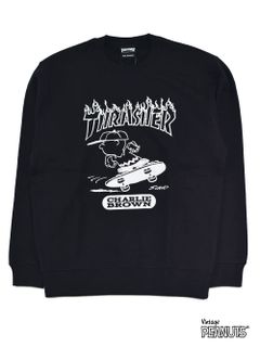 THRASHER×PEANUTS CREW SWEAT