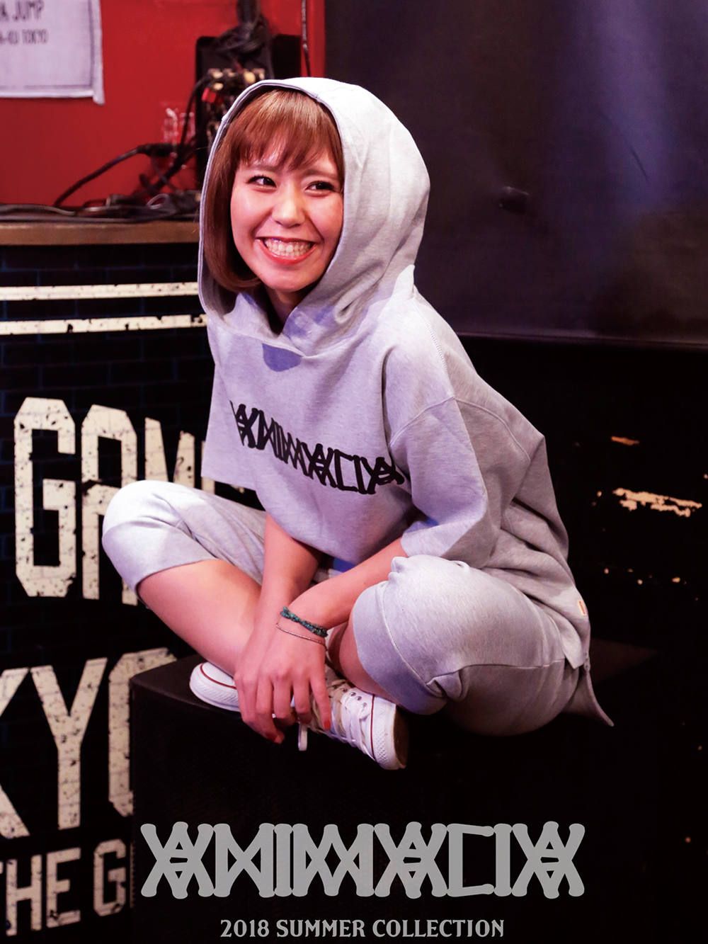 LOGO SIDE ZIP HOODIE S/S