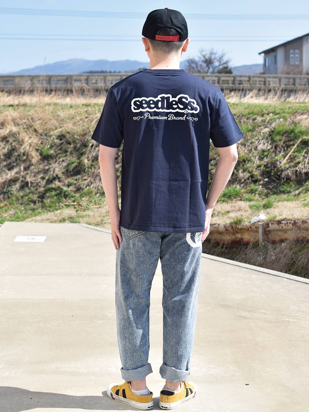 premium brand back print s/s T shirts