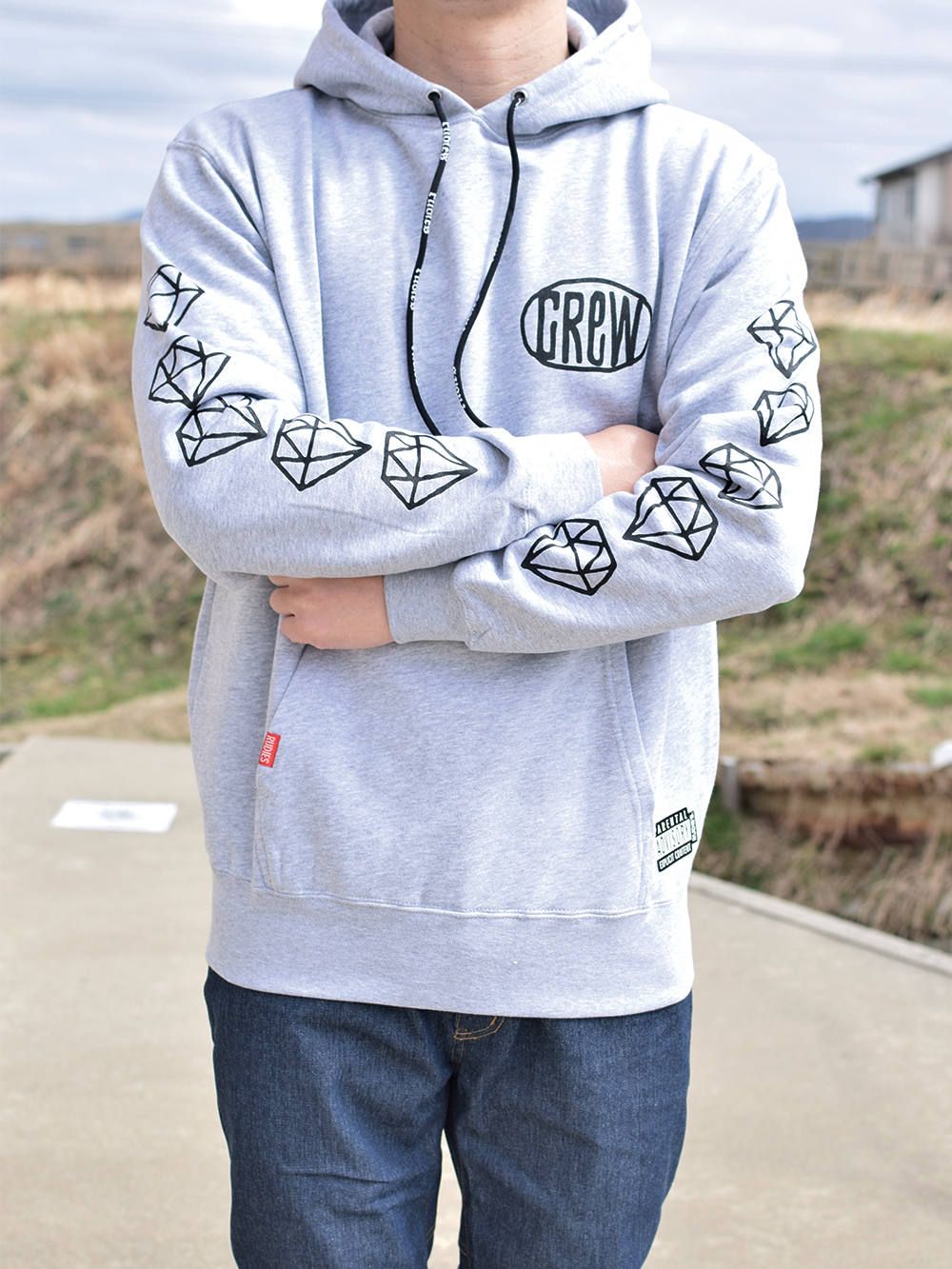 DRAWING NINEONE HOOD-SWEAT