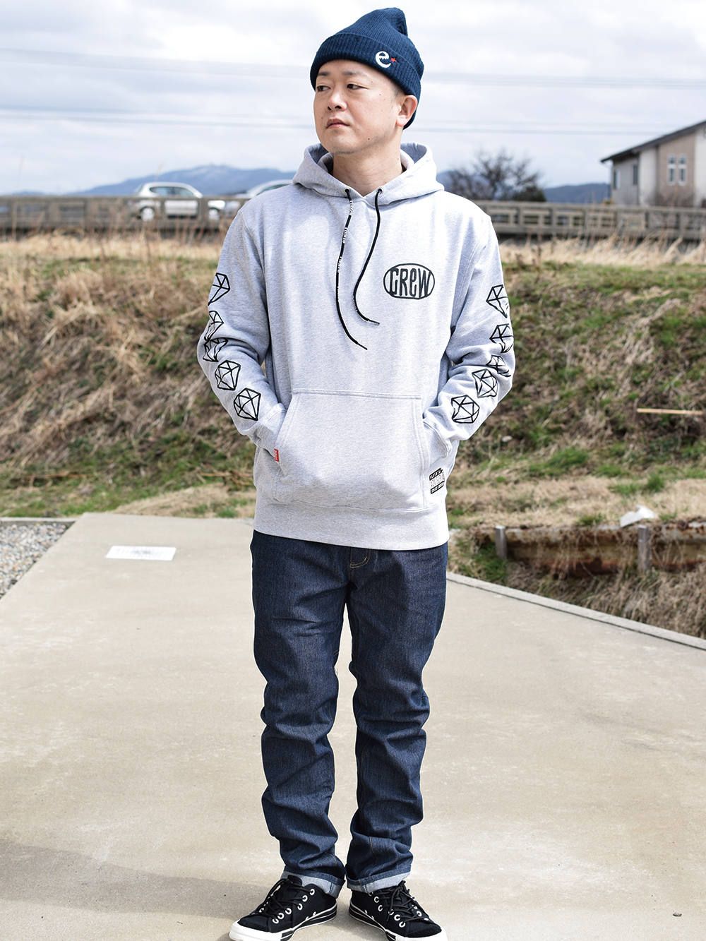 DRAWING NINEONE HOOD-SWEAT