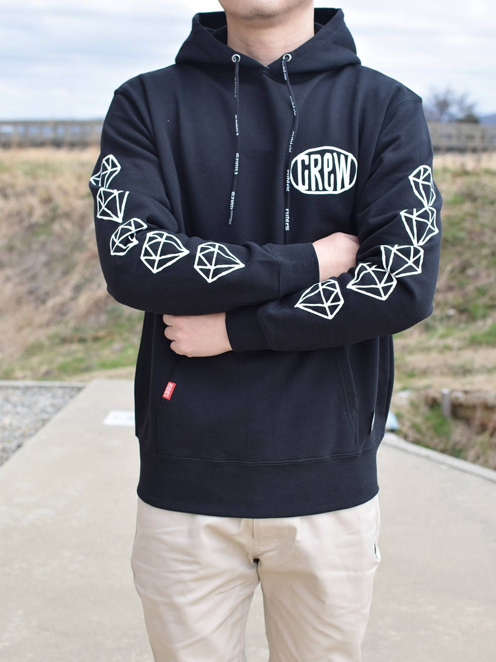 DRAWING NINEONE HOOD-SWEAT