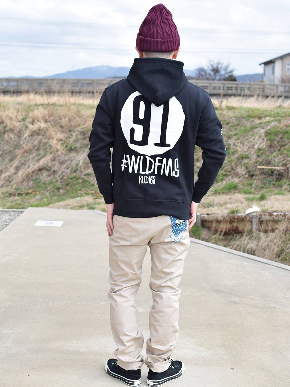 DRAWING NINEONE HOOD-SWEAT