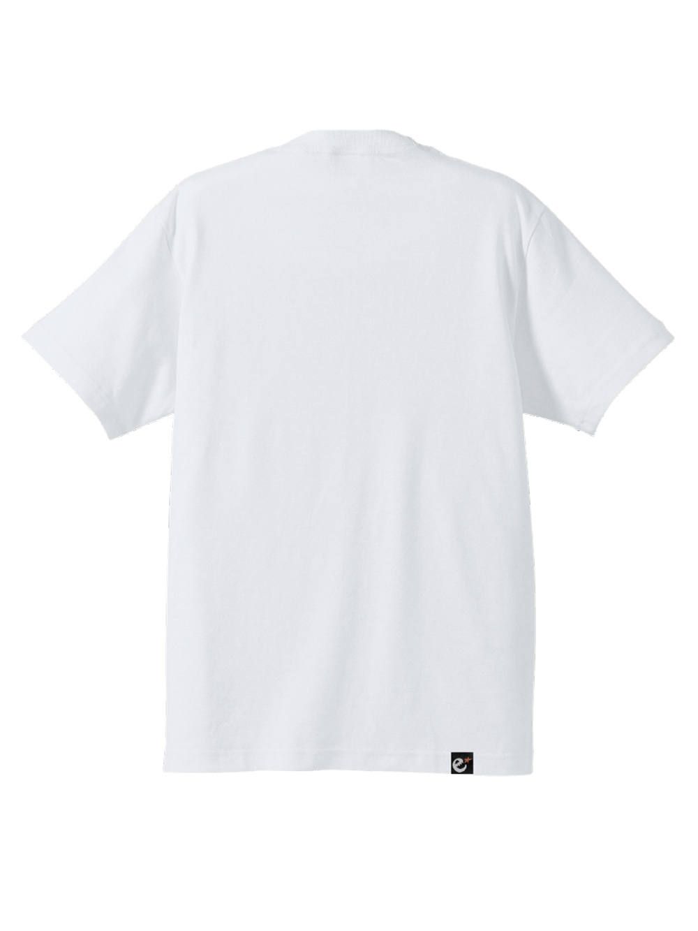 shadow man coming back white LOGO s/s T