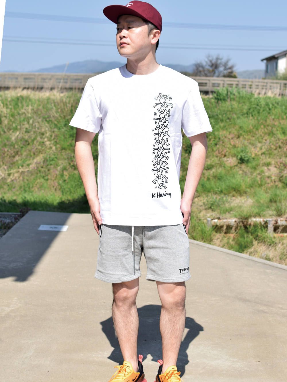 THRASHER×Keith Haring S/S T ②