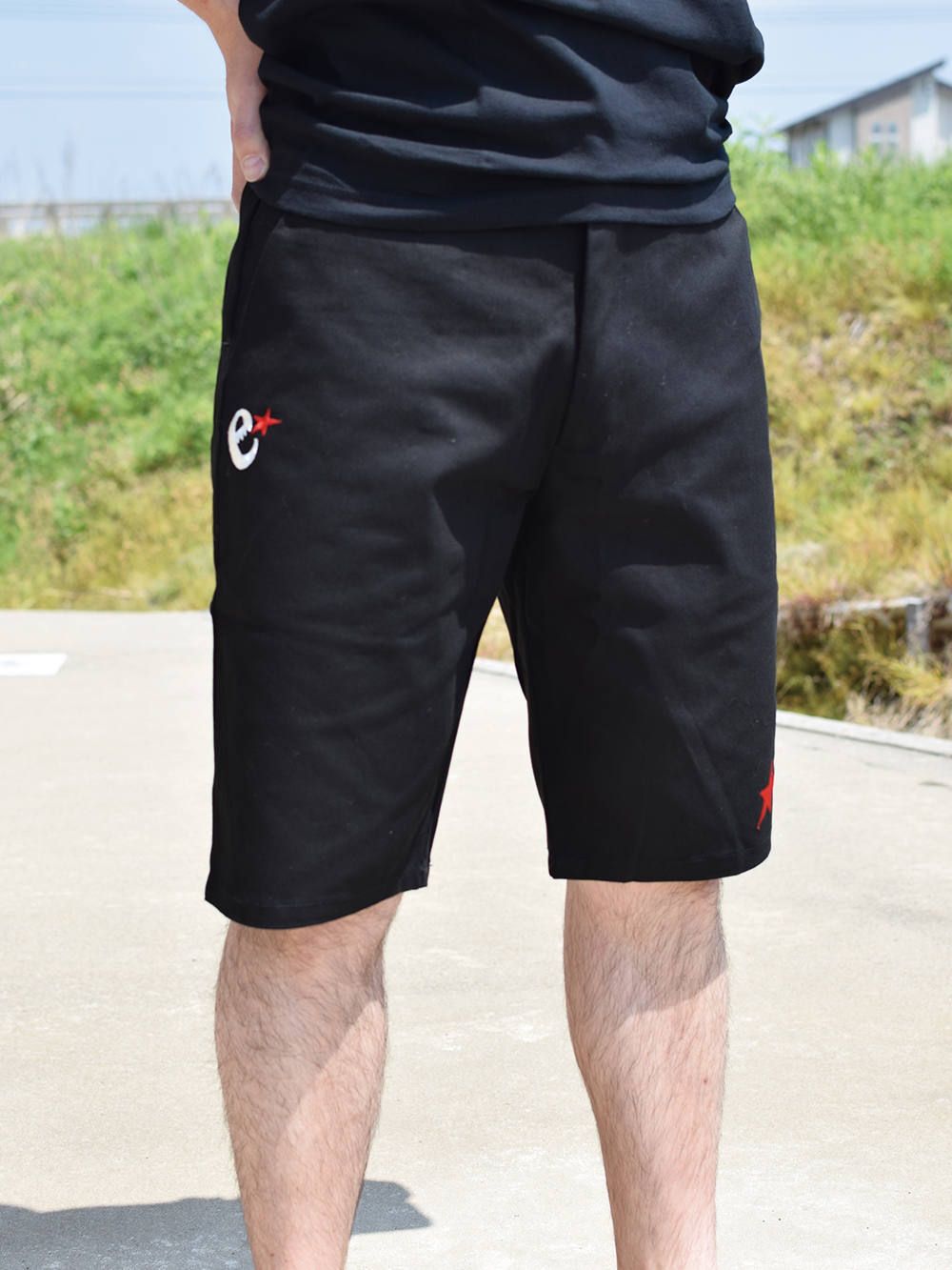 rg original red star stretch shorts