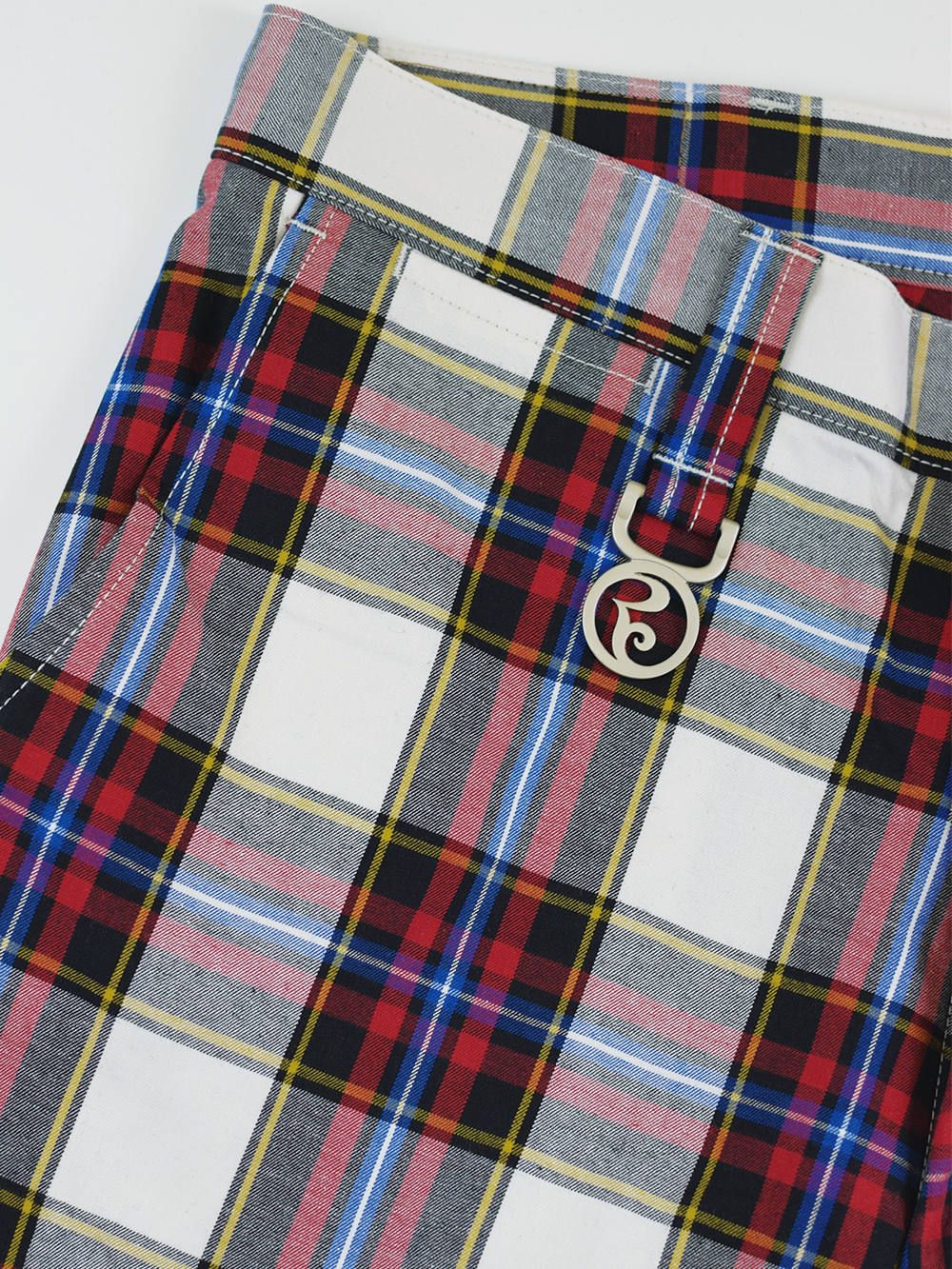 WIDE CHECK-PANTS