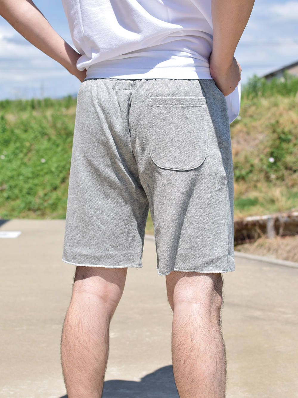 TRACK SHORTS-Slashed