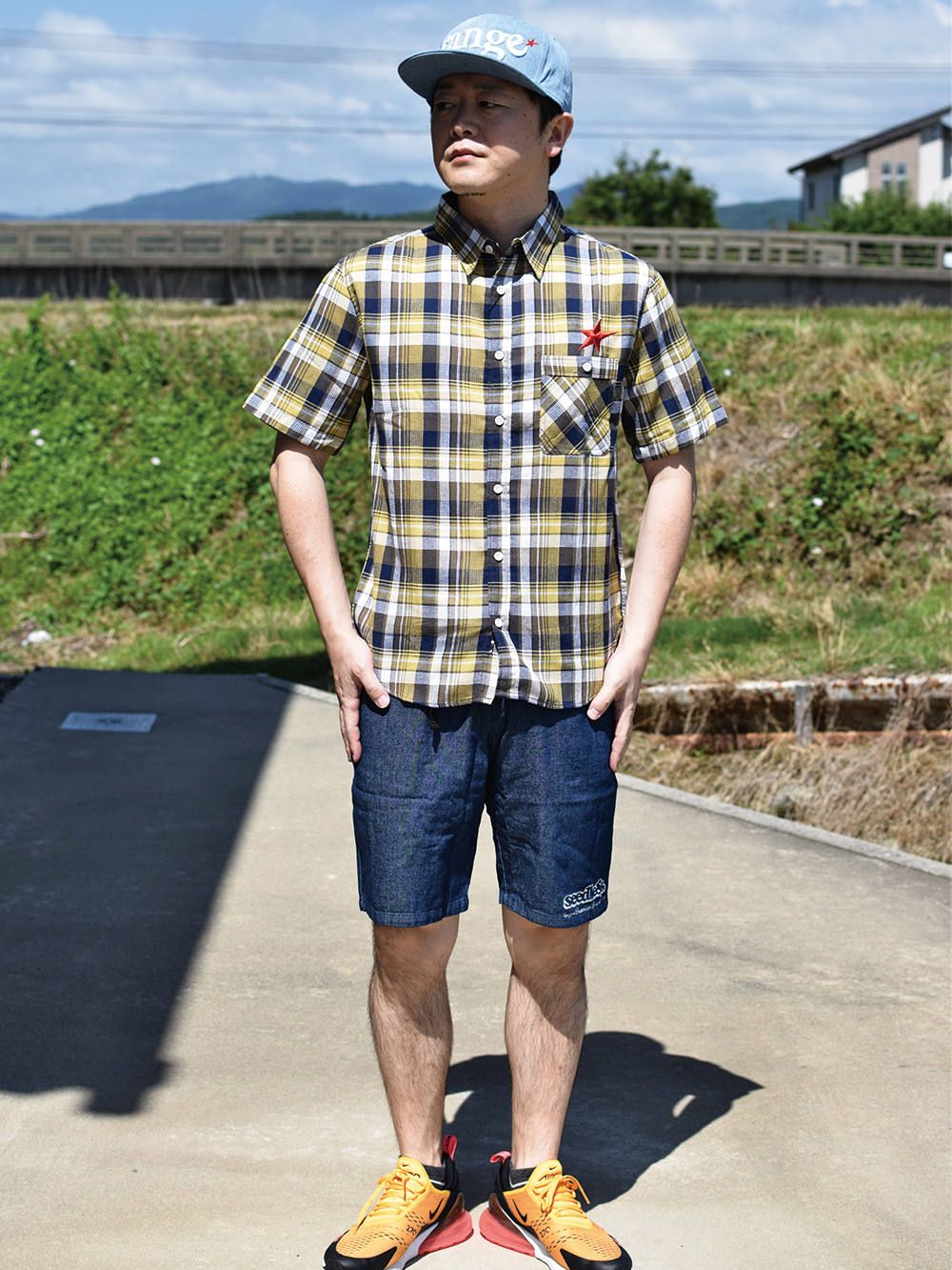 rg waffle check shirts