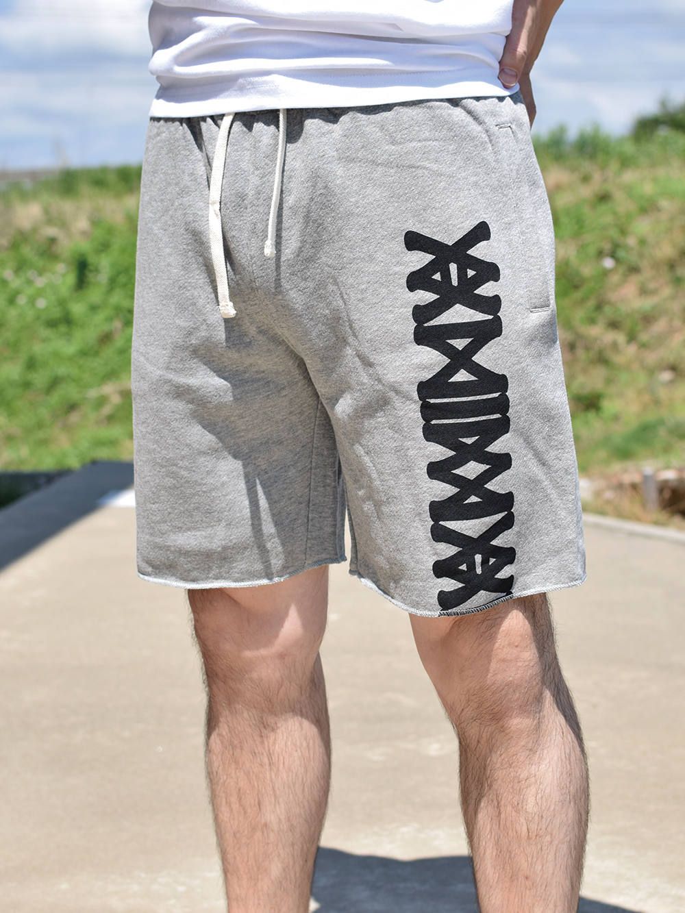 TRACK SHORTS-Slashed
