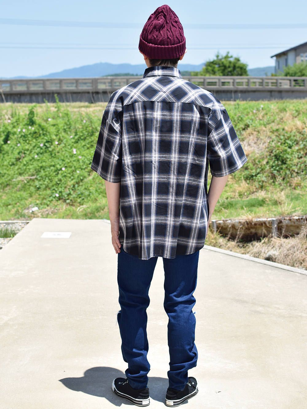 S-BONE CHECK S/S SHIRTS
