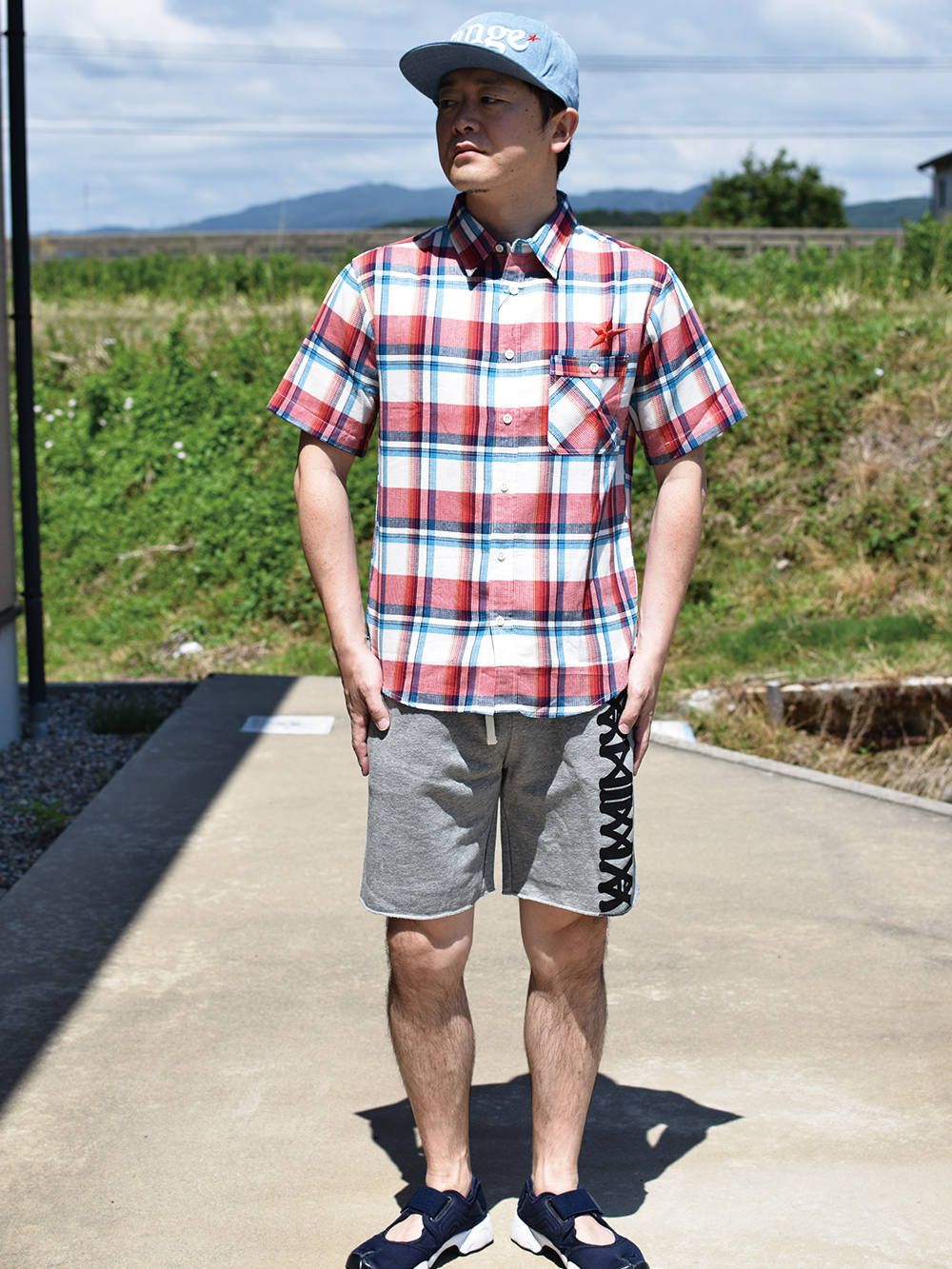 rg waffle check shirts