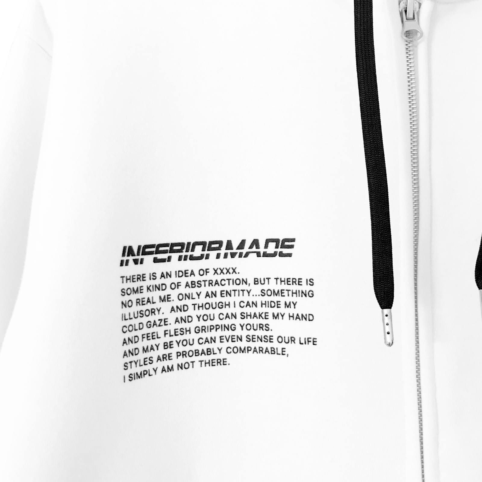 -TWISTED- FRONT ZIP HOODIE