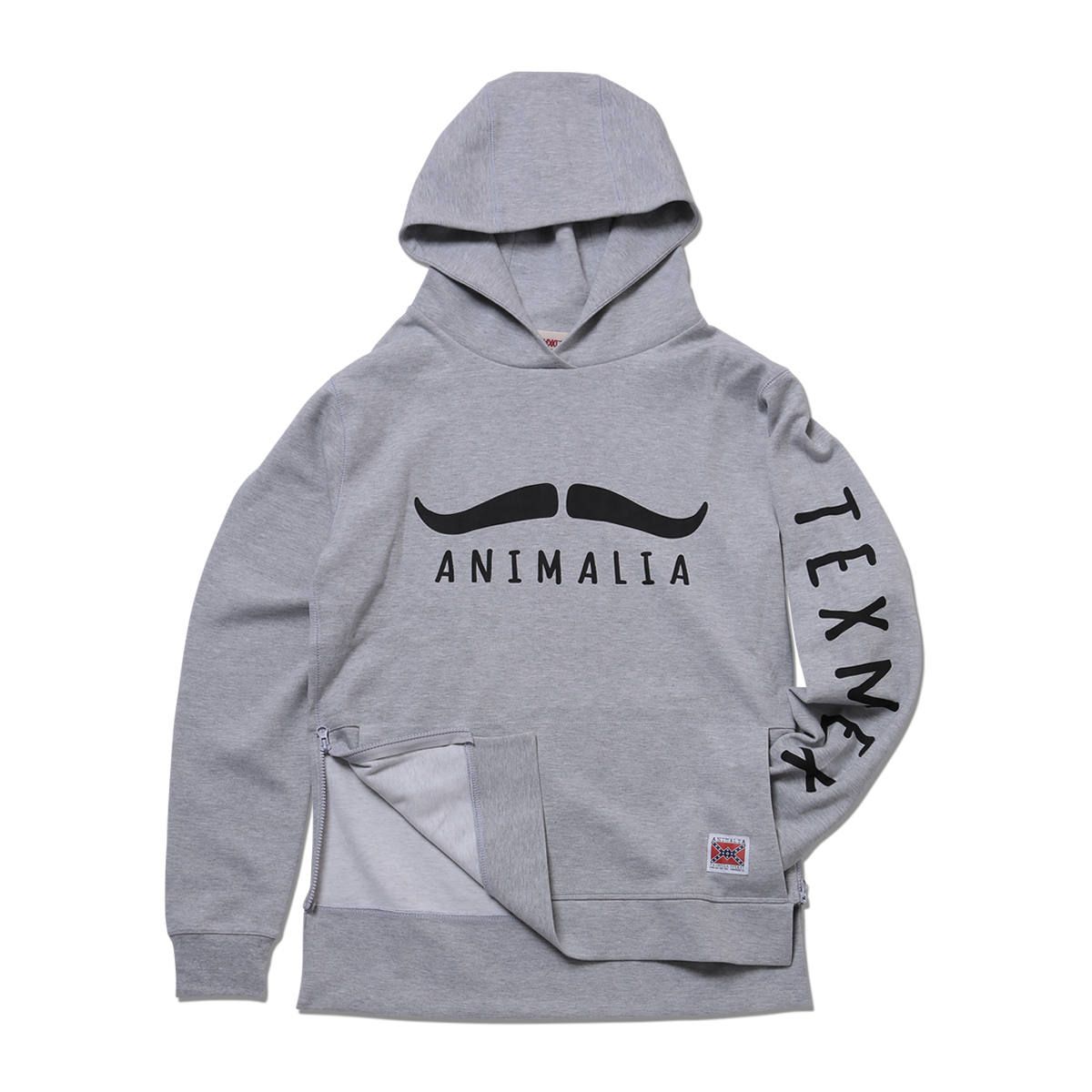 SIDE ZIP HOODIE L/S