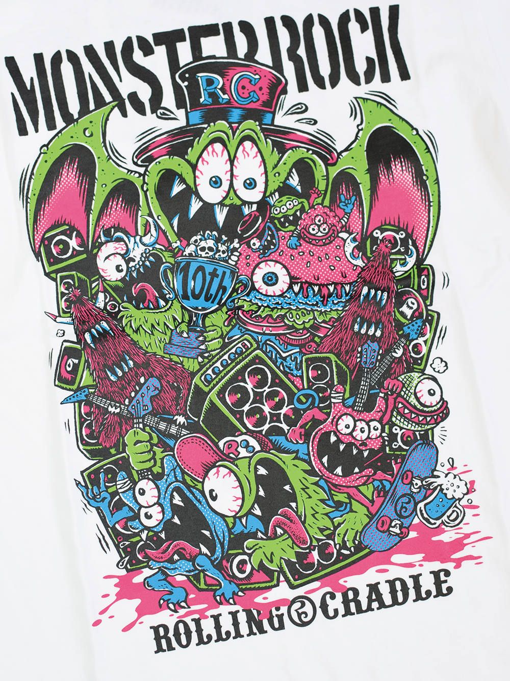 ROLLING CRADLE - ROLLING CRADLE×MONSTER ROCK COLLABORATION T-SHIRT