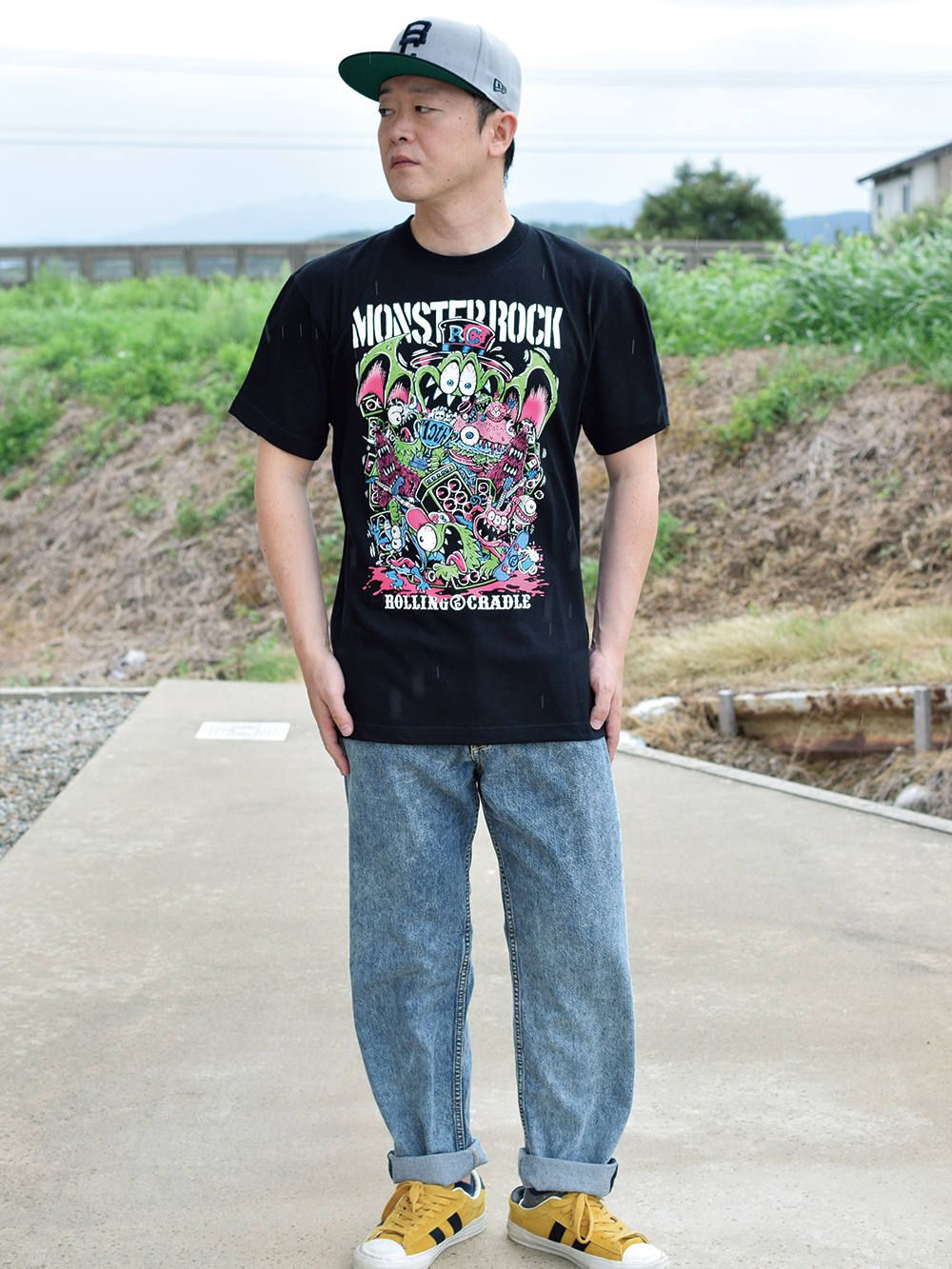 ROLLING CRADLE - ROLLING CRADLE×MONSTER ROCK COLLABORATION T-SHIRT