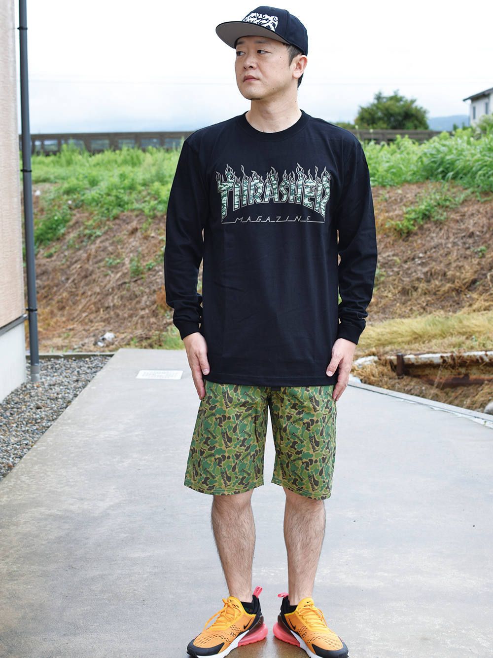 TIGER FLAME CAMO L/S TEE